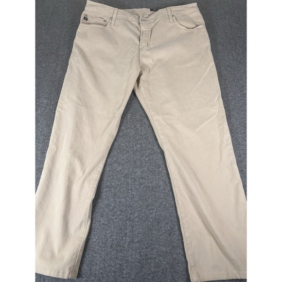 Ag Adriano Goldschmied Other - AG Adriano Goldschmied Everett Jeans Mens 40x32 Beige Slim Straight Stretch
